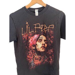 Lil Peep Graphic T-Shirt Black S 100% Ringspun Cotton Unisex Hip-Hop Rap